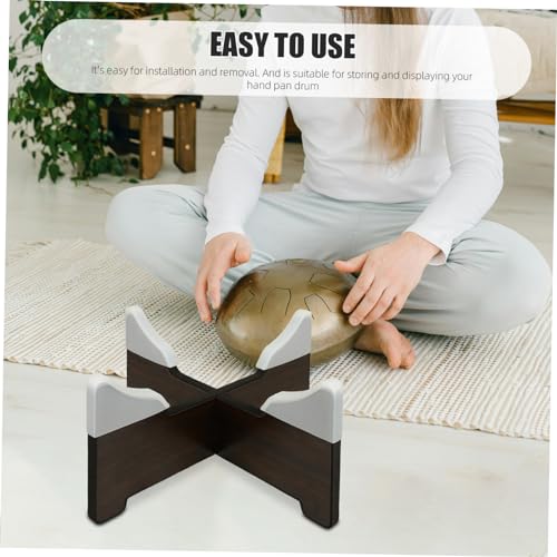 Support de tambour handpan en bois pliable et stable pour rangement - 3