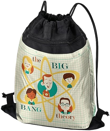 LOGOVISION Big Bang Theory Retro Art Drawstring Backpack Sports Bag Sackpack 17