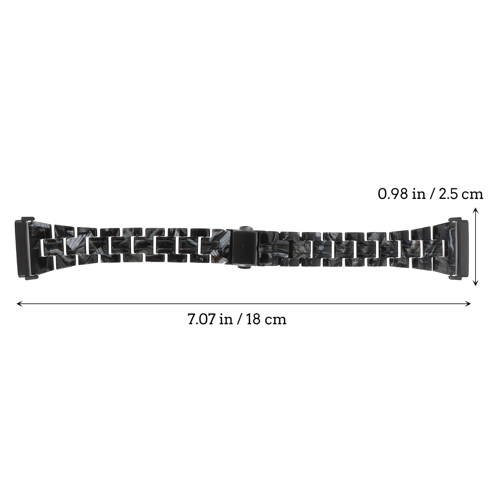 Uonlytech 3pièces Bracelet Résine Pour Montre Compatible Avec Sense Design Élégant Et Confortable Pour Toutes Les Occasions