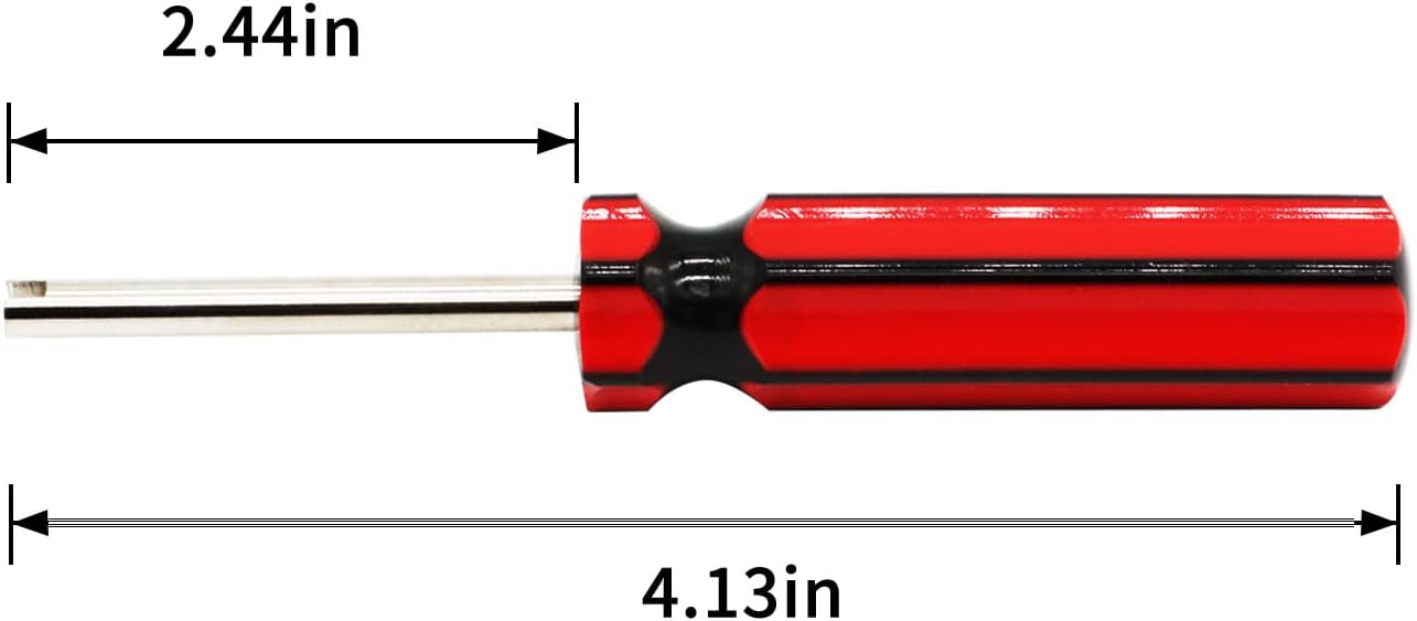 20 Pcs 6523339 Valve Core Removal Tool w/ 8 Tire Valve dust Cap Automotive Car Motorcycle Truck Bike Screwdriver Valve Stem Core Remover Tire Repair Install Tool