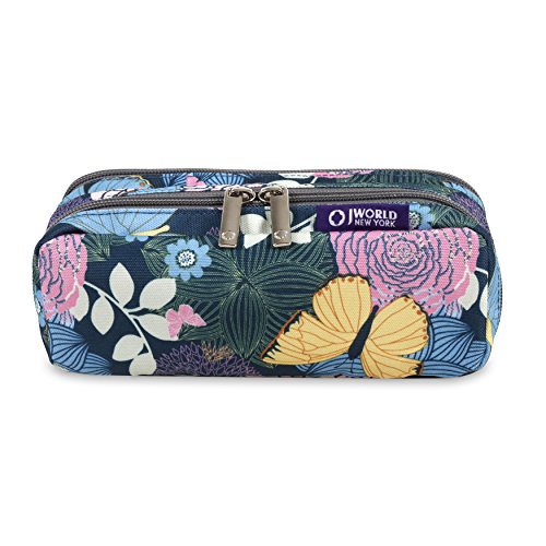 Image of J World Jojo Cute Pencil Case for Kids & Adults. Soft Fabric Zip Pen Bag