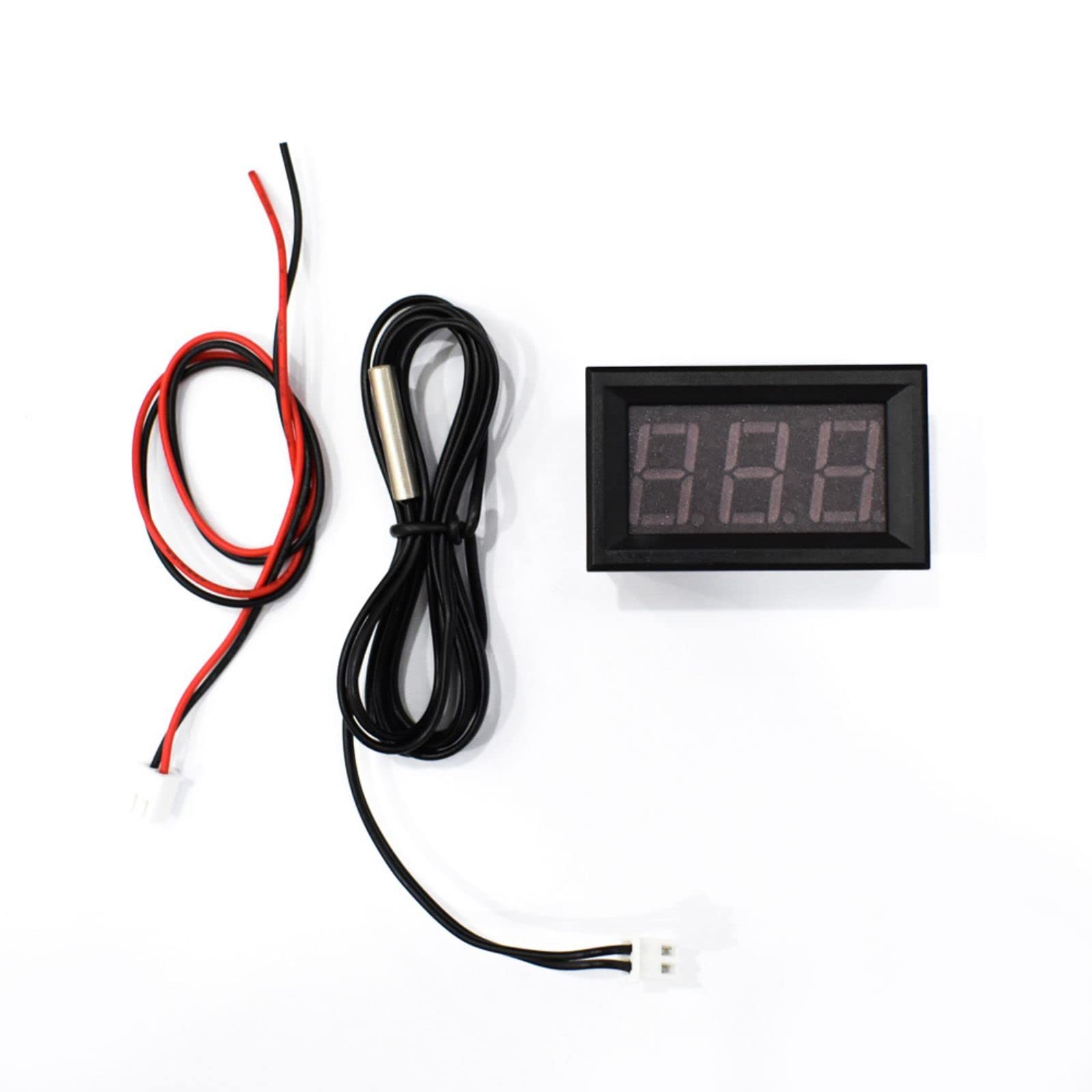 TUXING Digital Refrigerator Thermometer LCD Display Thermostat Freezer Electronic Temperature Hygrometer with Probe for Pcp Air Compressor Vehicle Fish Tank Aquarium Incubators No Battery