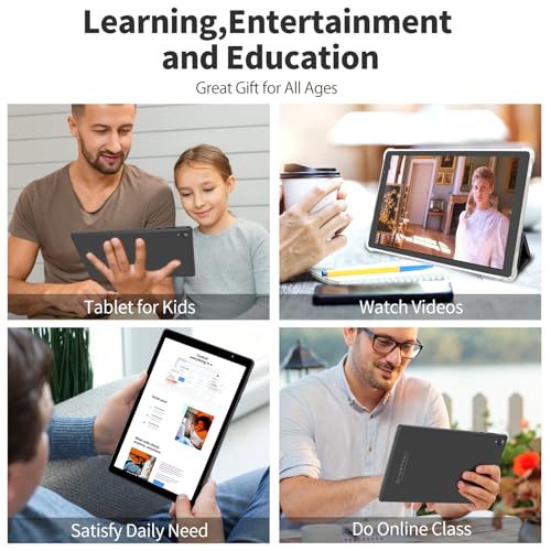 VASOUN 10 Inch Tablet with Case, Tablet PC Android 14 with 4GB(2+2GB Expand) RAM 32GB ROM,6000mAh Battery,1280 * 800 IPS,Dual Speaker,Dual Cameras,Type C(Grey) - Image 5