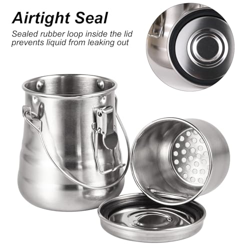 Dlicoda Limpador e suporte de pincel de tinta – Arruela hermética de aço inoxidável para pintura com