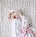 Lulujo Lovey Blankets| Unisex Security Blanket & Toy| Softest Breathable Cotton Muslin| 15
