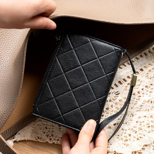 Image of XINNSTAR Small Wallet for Women RFID Blocking Leather Trifold