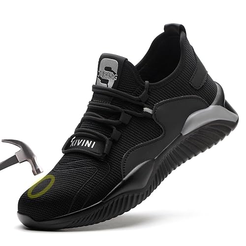 Chaussures de Sécurité Hommes Chaussures de Travail Femmes Légère Basket