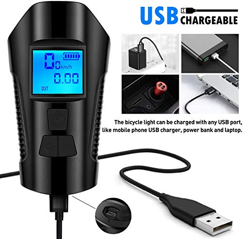 Fietsverlichtingsset USB Oplaadbaar Fietslicht IPX6 Waterdichte Fietslicht Set Super heldere Waterdichte… - Image 3