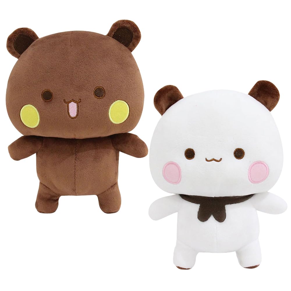 2 Pièces 22cm Bubu Dudu Peluche, Oreiller en Peluche Ours, Oreiller Animaux enPeluche, Ours en PelucheKawaii, Bubu Dudu Plush Toy, BubuDudu Figurine, Coussin à Câlin
