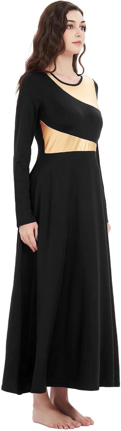 ORIDOOR Women Worship Liturgical Dance Dress Full Length Church Robe Modern Praise Dance Dress Lyrical - Image 4