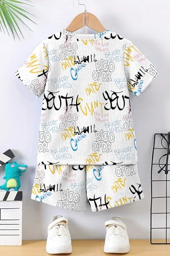Image of Fashion Dream Boys Cotton Blend Printed Co-ord Set|clothing set for kids|Combo set