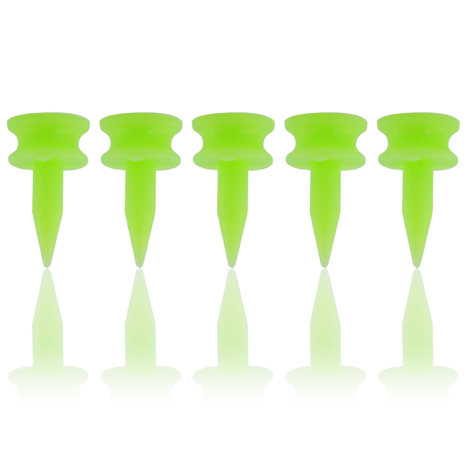 soitzhoc Plastic green golf tees, 25mm, 100 pieces, 1 inch, green golf tees small, suitable for golfers to practise.