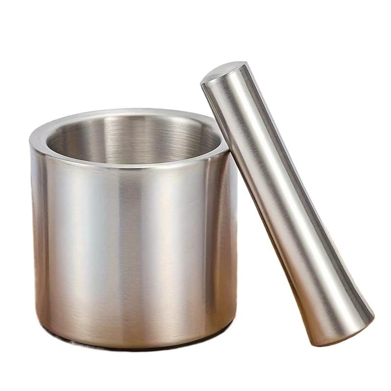 Mortaio Con Pestello Mortaio for aglio da cucina, ciotola for pestare il peperoncino, set di mortaio e pestello for pepe, spremiaglio, macinapeperoncino domestico