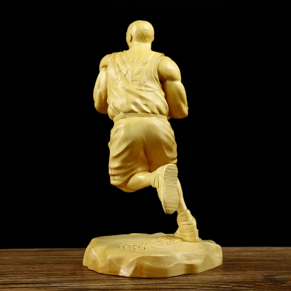 Amazon.co.jp: 木彫りのキャラクターの彫刻、バスケットボールの星像の