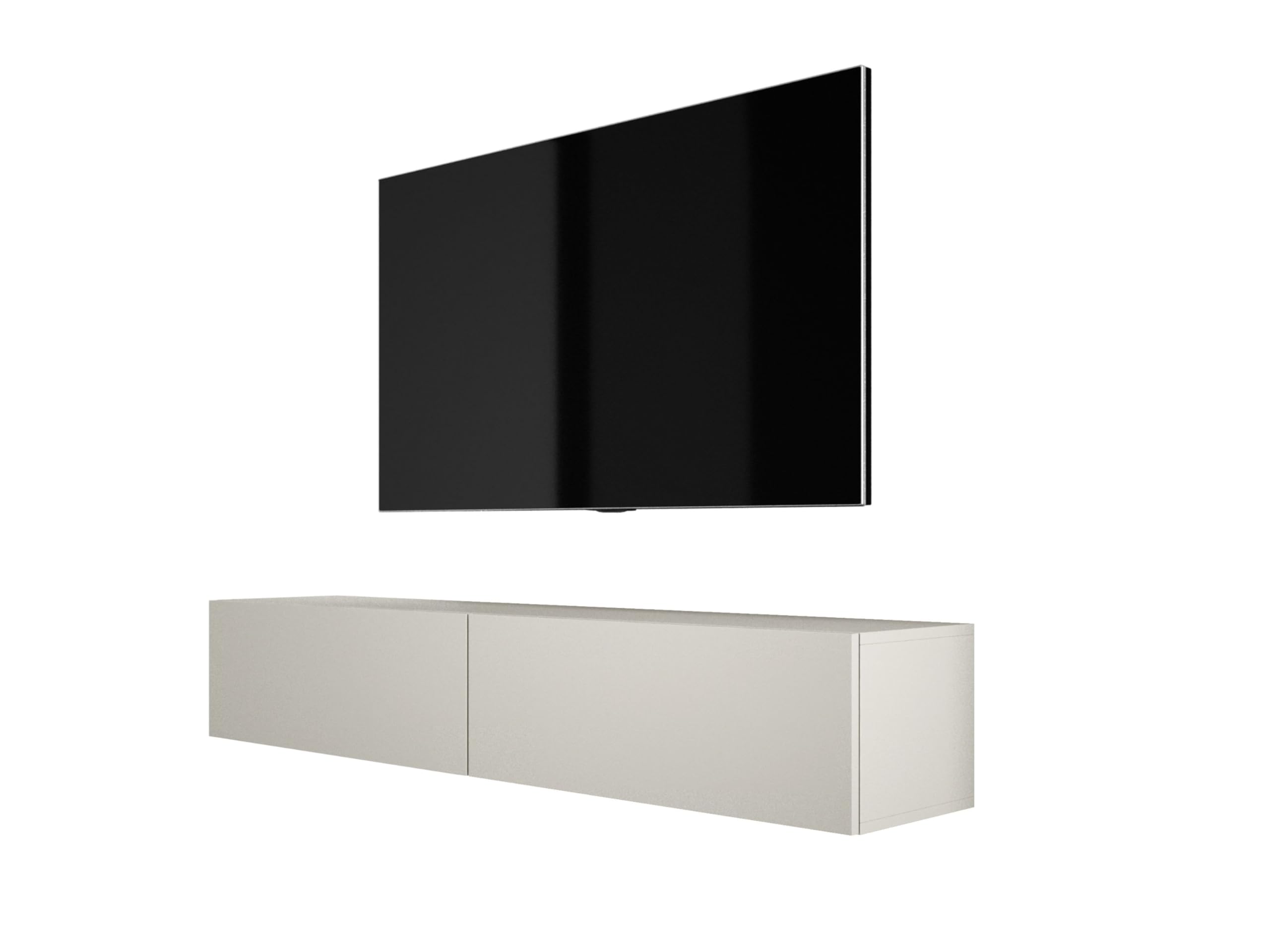 3E 3xE living.com TV-Lowboard: Farbe: Kaschmir, A: 170x32x34 cm (BxTxH)