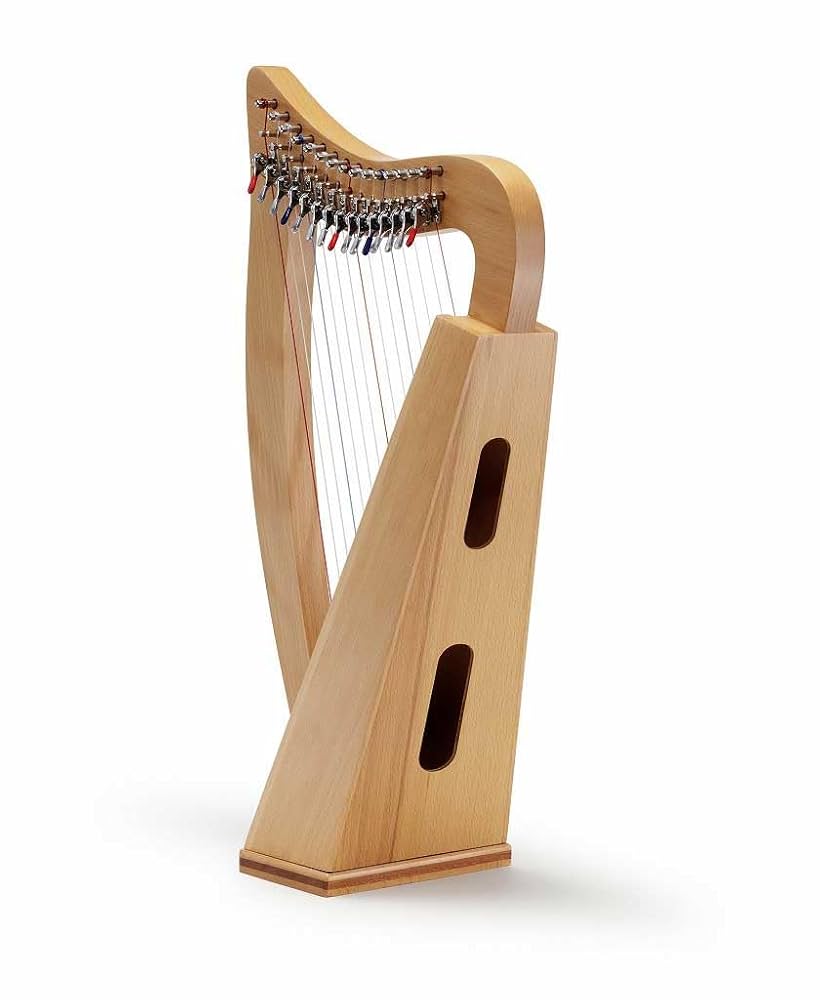 木製彫刻レバーハープ Amazon | GINZA JUJIYA Chris Harp (ウッディー) 15弦レバー