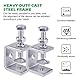 Vegena C-Zwingen Set, 6 Stück C Klemme, 304 Edelstahl Heavy Duty C-Clamp mit Breiten Backenöffnungen, Holzbearbeitung Fixture Clamp Tiger Klemme für Diy Holzbearbeitung, Schweißen, Tischlerei