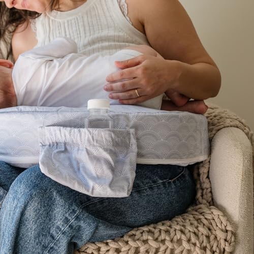 Image of My Brest Friend Original Nursing Pillow Cover - Slipcovers for Baby - Adjustable Fit, Easy Care, Durable - Original Nursing Pillow Not Included, Horizon
