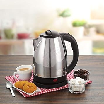 Fast Boiling Tea Kettle Cordless, Stainless Steel Finish Hot Water Kettle ? Tea Kettle, Tea Pot ? Hot Water Heater Dispenser (2 Liter)