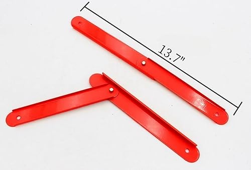 Miniatura 10 de Accesorio de bisagra de escalera plegable, 1 par de escaleras de escalera de 18.8 pulgadas, kit de reemplazo de bisagra de escalera de aluminio, kit