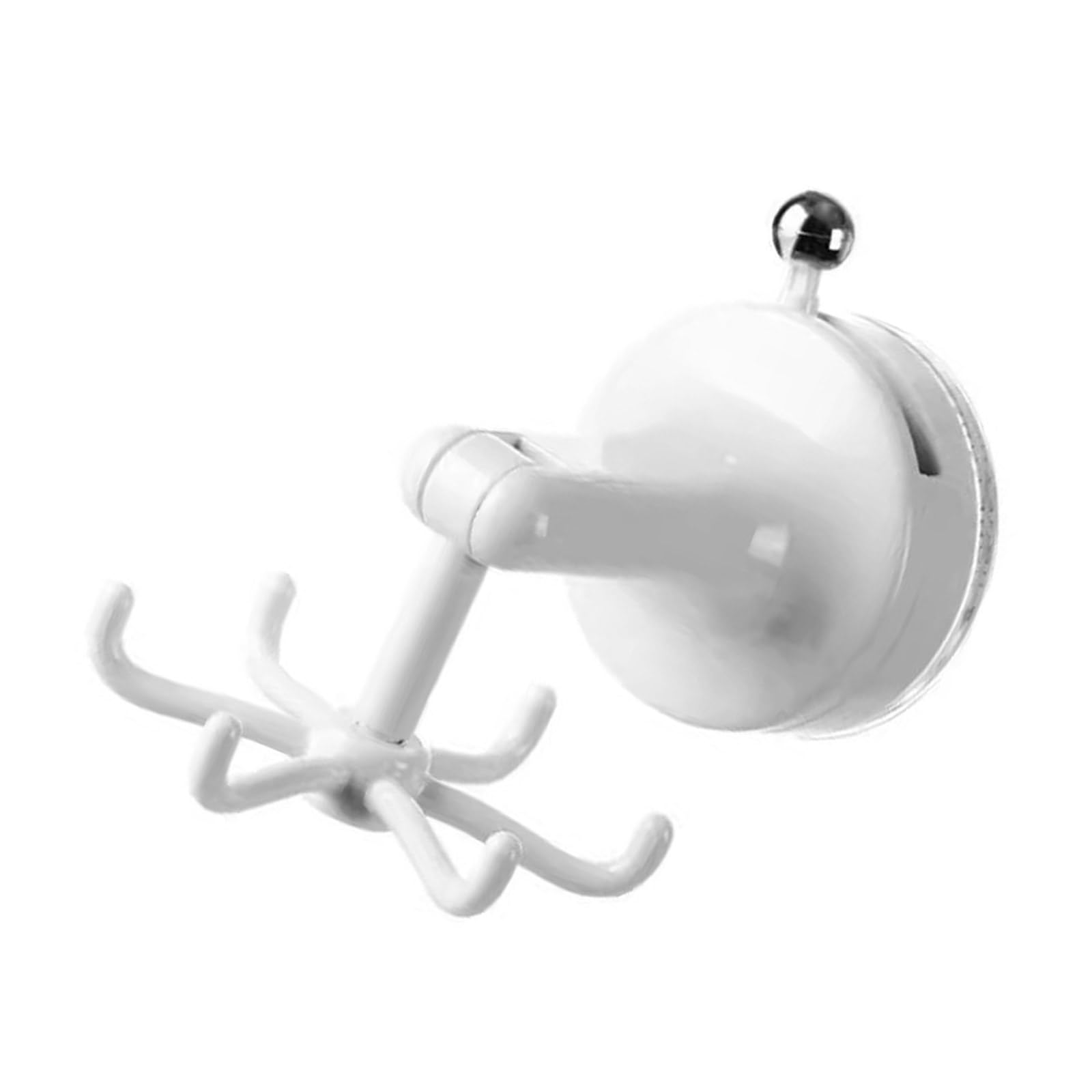 Jiingekk Multicolor Space Saving Wall Hook Pots Spoon Storage Rack Spatula Hanger Kitchen Utensil Holder Suction Cup Rotating Hook Pots Spoon Storage Rack Spatula Hanger