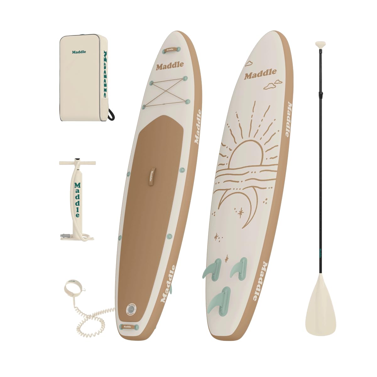 Maddle Inflatable Stand Up Paddle Boards, Ultra Light Double