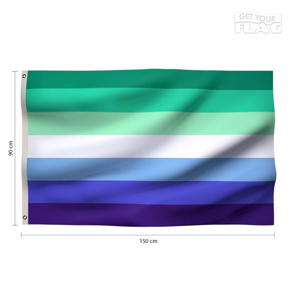 Premium Gay Flag 150x90cm - Very Resistant and Excellent Quality Pride Flag with 2 metal eyelets - Perfect for Gay Pride - Image 2