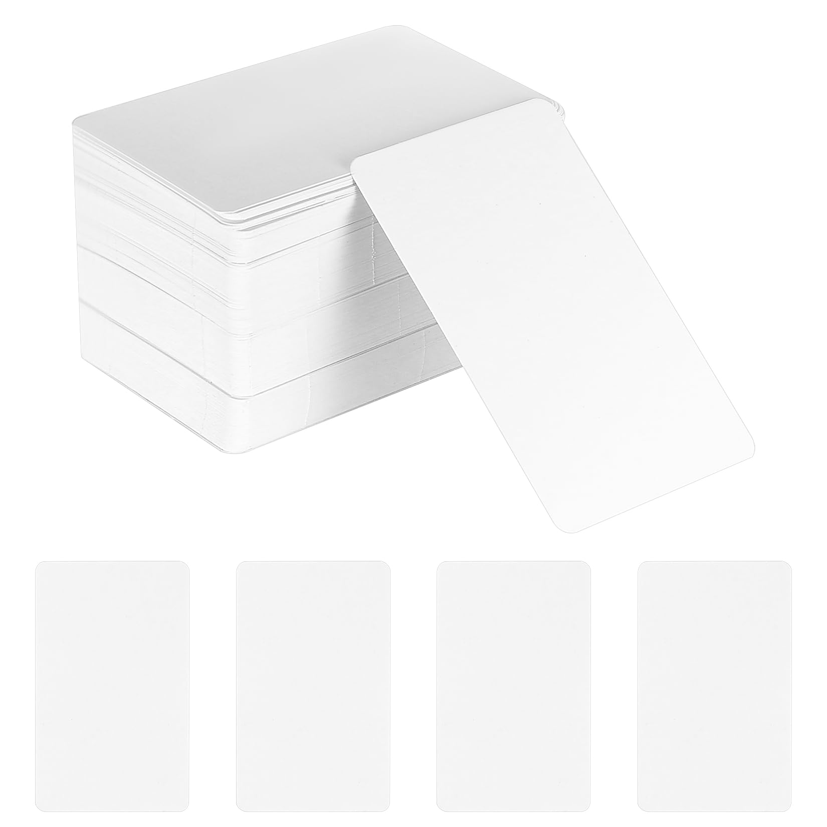 200 Pcs Blank Flash Cards Revision Cards White Cardss,Personalised Business Cardss,White Flashcards for Revision,Flash Paper Write On Blank Postcards for Messages Words Learning Memory(3.46 x 2.13)