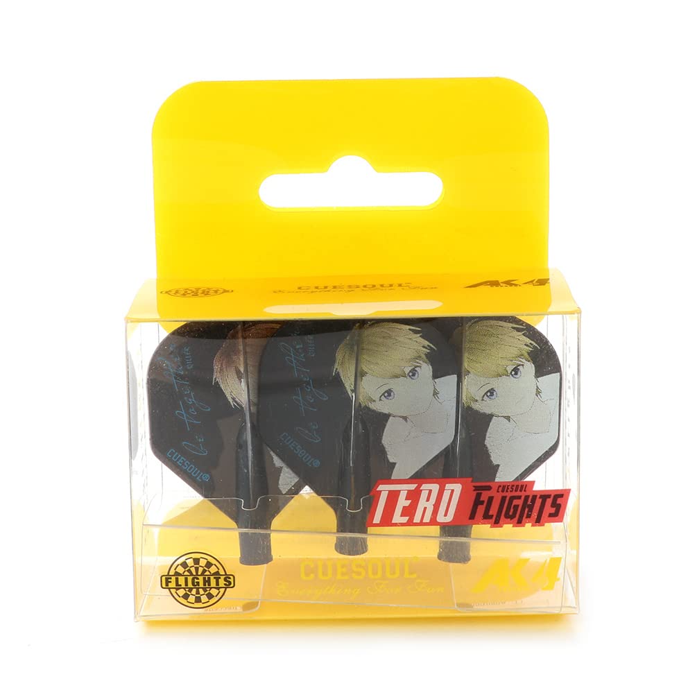 CUESOUL TERO AK4 Dart Flights standard Shape with attractive pattern, Set of 3 pcs โ image 1