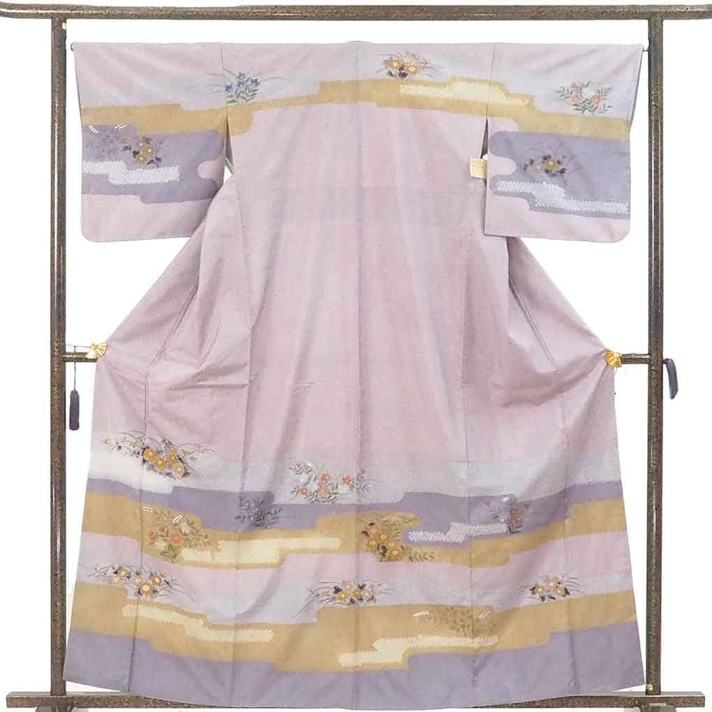 市松人形 小さな春水 昭和初期 10号 昭和初期 縮緬振袖 縮緬帯