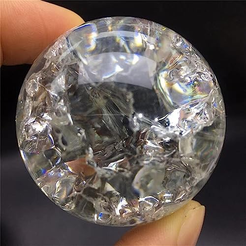 CZAOINCU Boule de Glace en Cristal craquelée, marbre de Verre décoratif for la Maison, Fontaine d'eau, humidifie Les Boules Feng Shui Collecte à Domicile