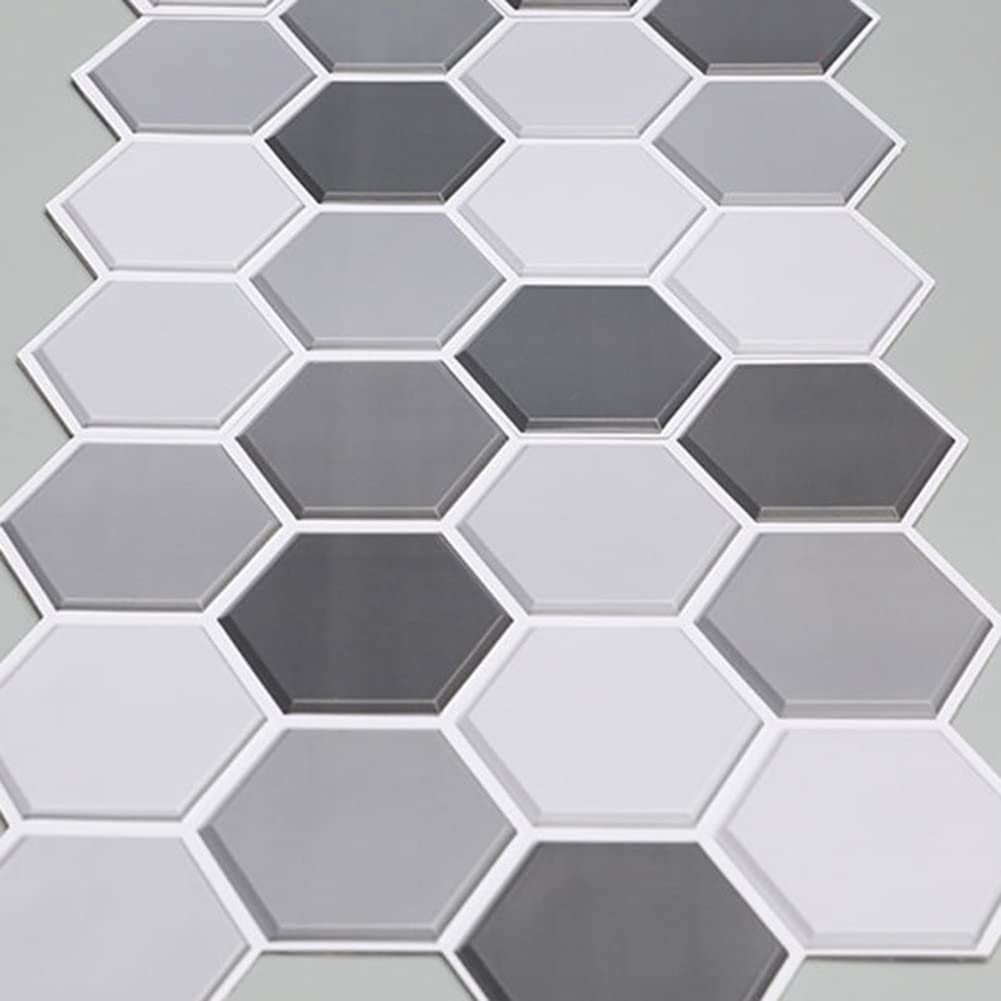 Piastrelle autoadesive da parete per cucina, bagno, mosaico, decorazione da parete, 10 pezzi