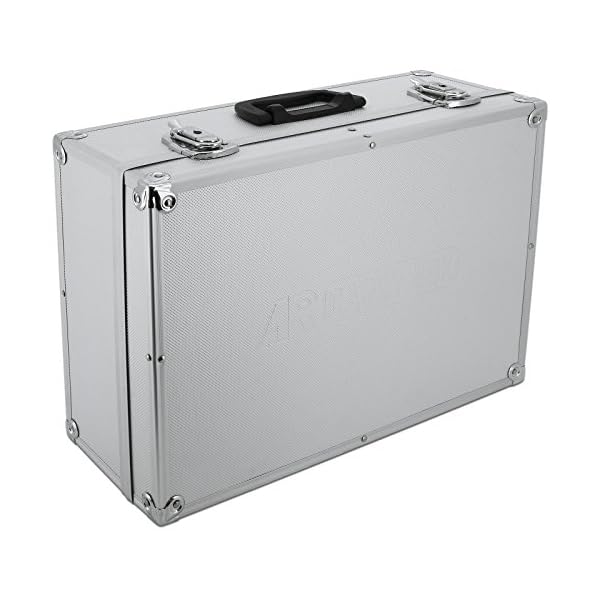 AR Carry Box® Alukoffer Werkzeugkoffer Aluminium Koffer leer (LxBxH) 450x320x175mm Farbe Alu/Silber