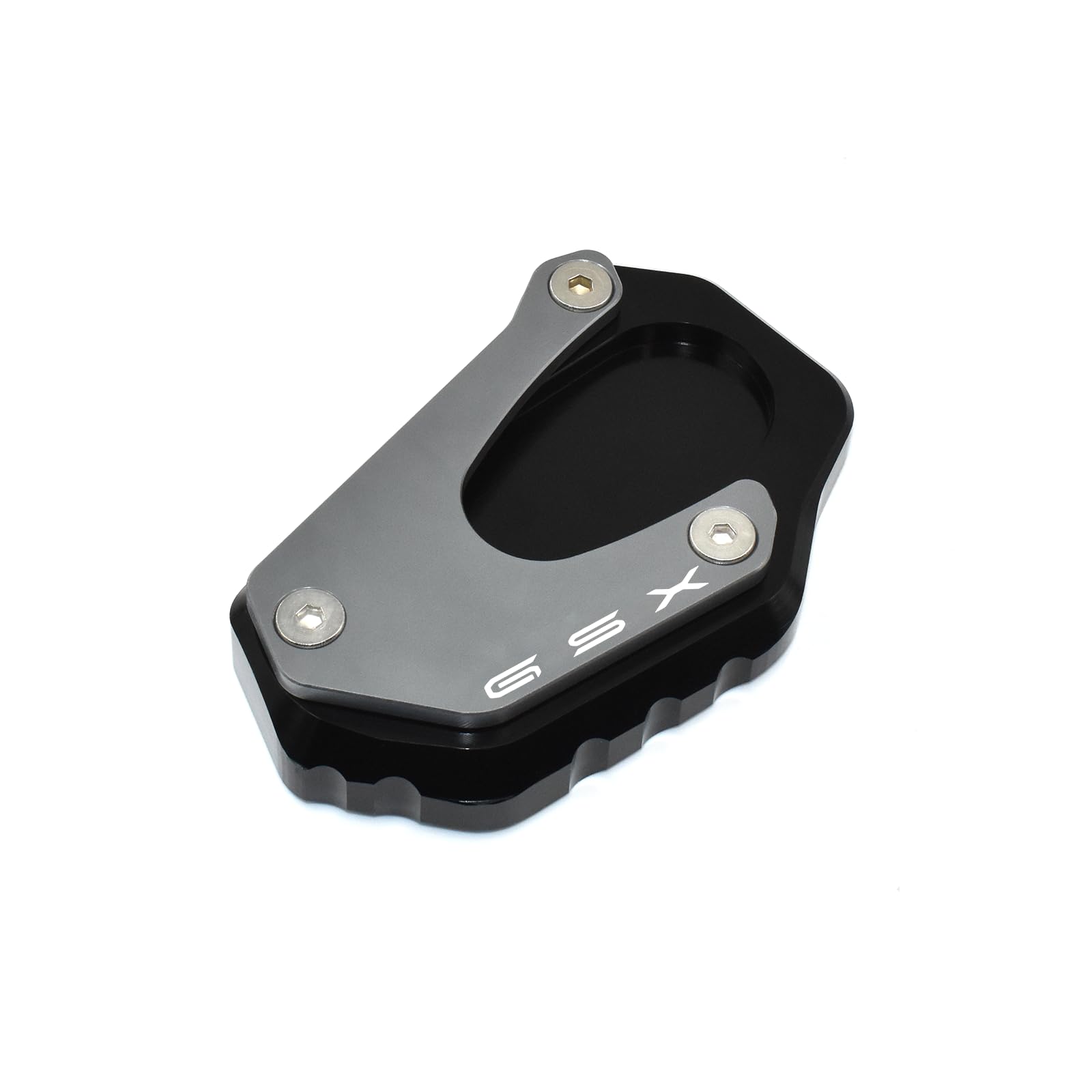 ESPEEDMTC stojak boczny Suzuki GSX-8S GSX-8R 2023 2024 CNC stop aluminium powiększona płyta przedłużająca czarna