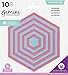 Produktbild Crafters Companion GEM-MD-MM-HEXA Gemini Multi Media Stanzschablone, Patchwork-Stanzformen, Hexagons, bronze, 1" to 5.5"