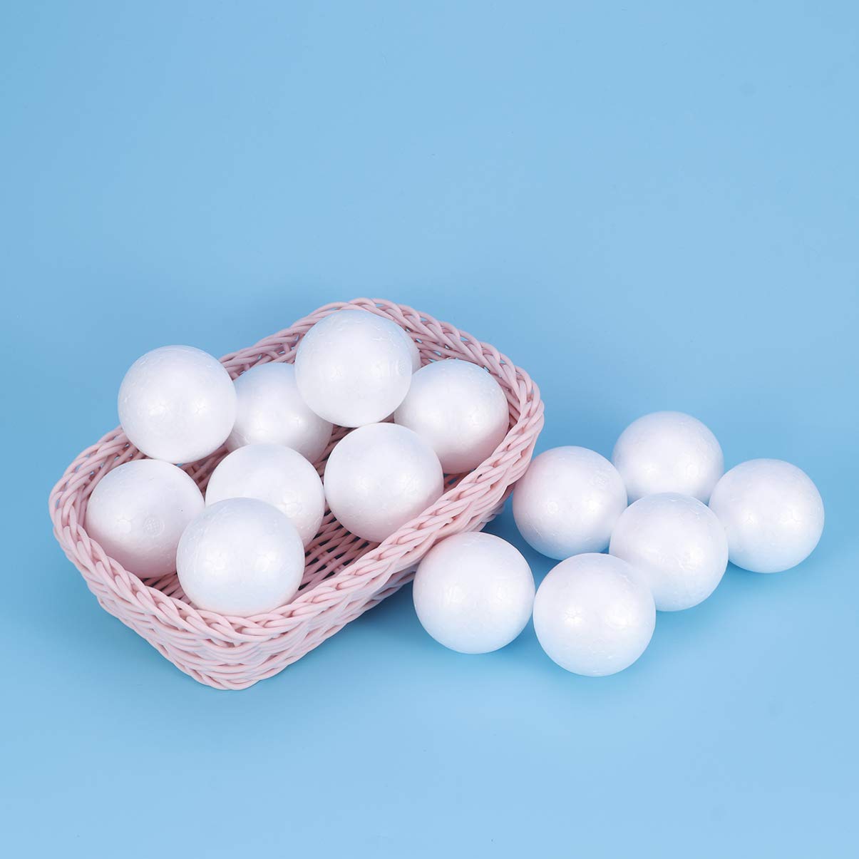 200 Palline Di Polistirolo Per Artigianato Natalizio - Set Da 1,2 Cm E 1,7 Cm, Sfere Lisce Per Decorazioni Fai-da-Te, Progetti Scolastici E Hobby