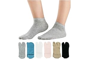 Flip Flop Tabi Five-Toe Ankle Socks