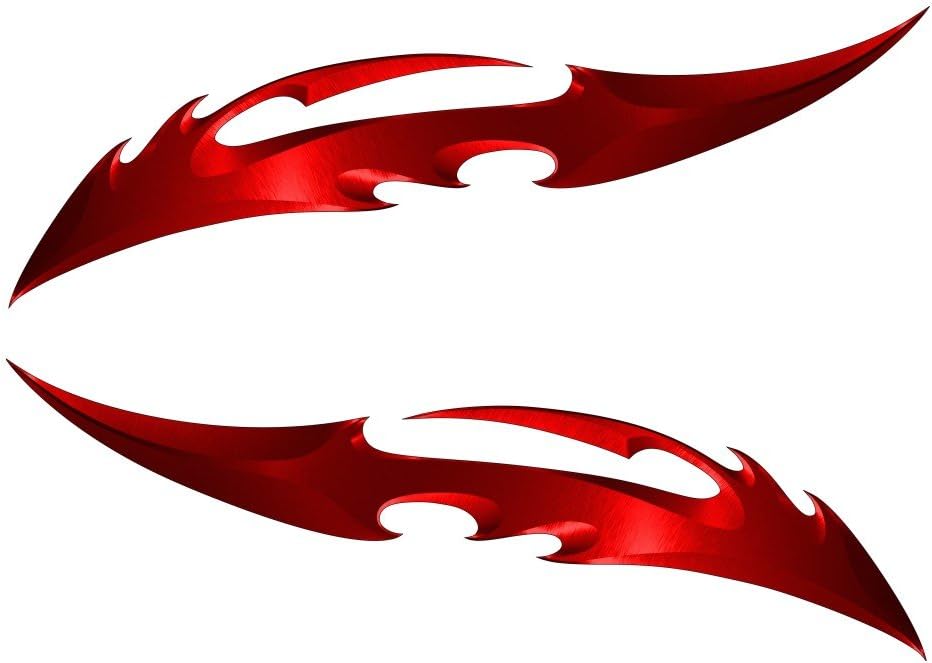 Red Blade Sportbike Cruiser Motorcycle Sportbike Vinyl Die Cut Helmet Sticker Decal