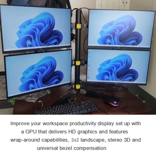 Image of Radeon RX550 2G Graphics Card, with 4 HDMI Monitor Graphics Card,Computer PC GPU GDDR5 128 Bit DirectX 12 PCI Express X16 3.0, DisplayPort Low-Profile Video Cards (AMD RX550 2G 4HDMI)