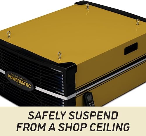 Miniatura 4 de Powermatic Sistema de filtración de aire para carpintería, filtro de 5 micrones, 1196 CFM, 1Ph 115V (modelo PM1200)