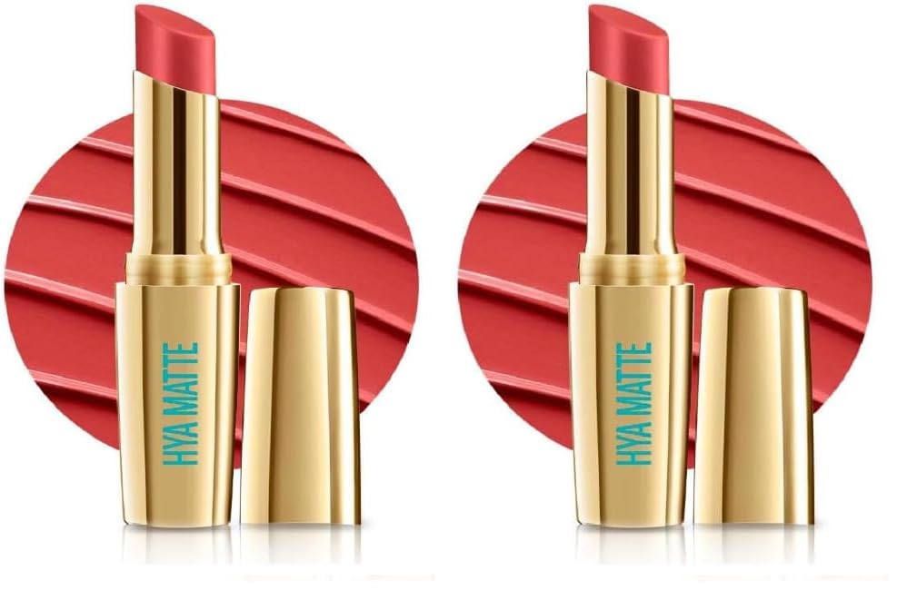 Image of Lakme 9to5 Hya Matte Lipstick Coffee Break 3.6gm (Pack of 2)
