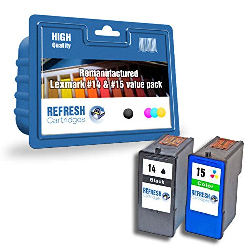 Image of Refresh Cartridges Remanufactured Ink Cartridge Replacement for Lexmark 18C2090#14 / 18C2110#15 (Multi-Colour)