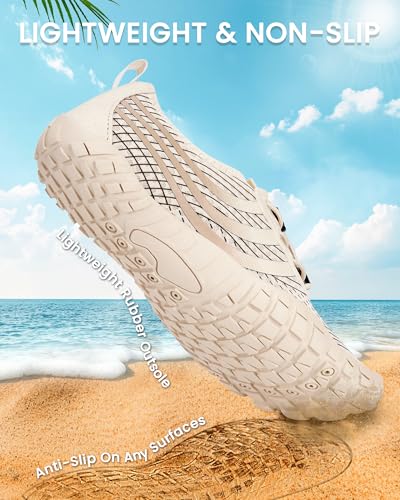 Image of Water Shoes for Women Men Quick-Dry Barefoot Shoes Breathable Aqua Socks for Swim Beach River Pool Lake Hiking Surfing Kayaking