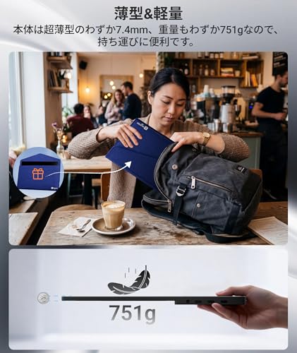 Amazon.co.jp: Ingnok モバイルモニター 15.6インチ タッチパネル 10点