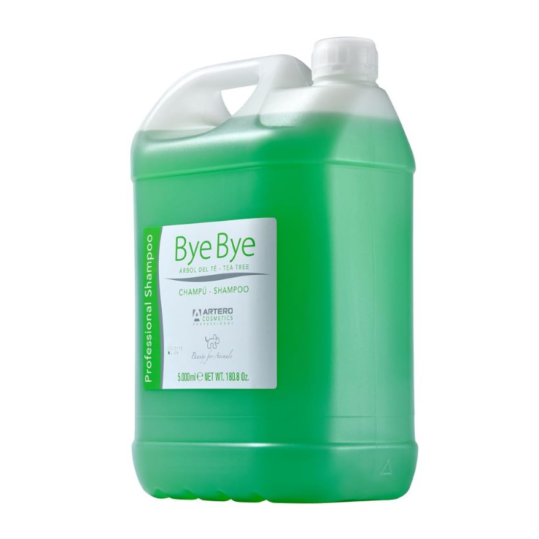 Artero Shampoo Bye Bye. per cani, con albero del tè. Effetto anti-prurito e lenitivo. (5 L)