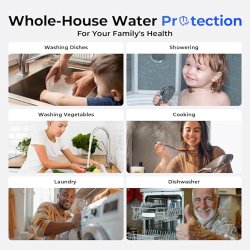 Image of iSpring F2WGB32BPF Whole House Water Filter Replacement Set, SGS-Tested to Remove up to 99% PFAS, 2-Stage Filtration Reduces Sediment, Chlorine, Taste & Odor, Fits WGB22B-PF