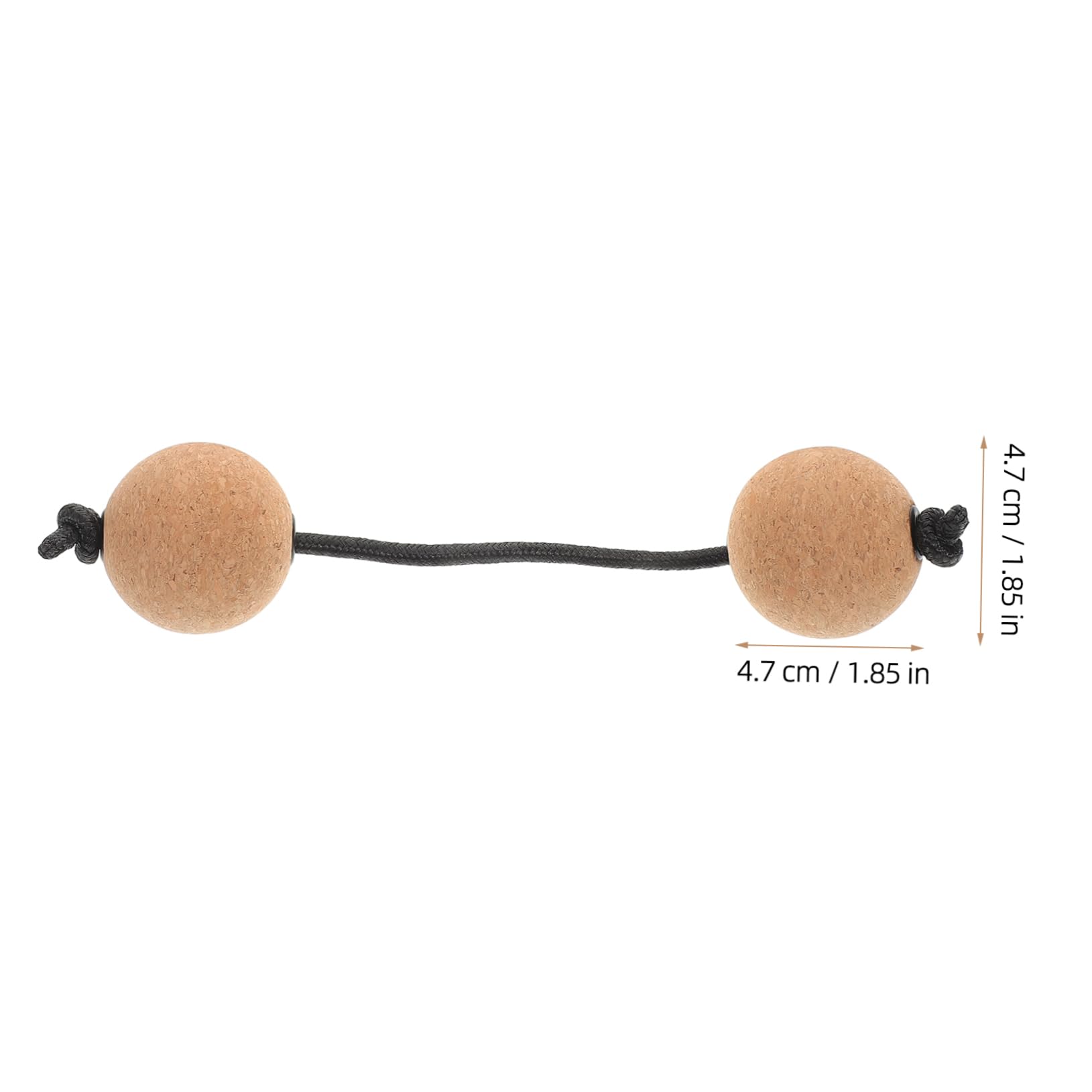 Maracas Kashaka de Madera, 2 Pares, Percusión Manual para Adultos y Niños | Diseño de Doble Esfera, Agarre Cómodo, para Práctica Individual y Detalles para Fiesta