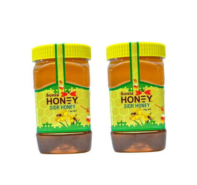 Sonia Honey Sidr Honey | Pure Honey | Thick, Rich & Unadulterated | Free From Sugar Syrup | No Artificial Colour/Pack of 2/1 Kg x 2 (B0C55MDTPB) Amazon Price History, Amazon Price Tracker