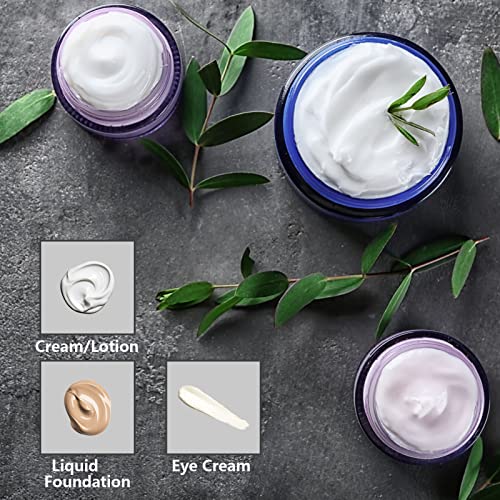 Lil Ray 1 oz Round Cobalt Blue Glass Jar with Inner Liners and Gold Lid (12pcs)2