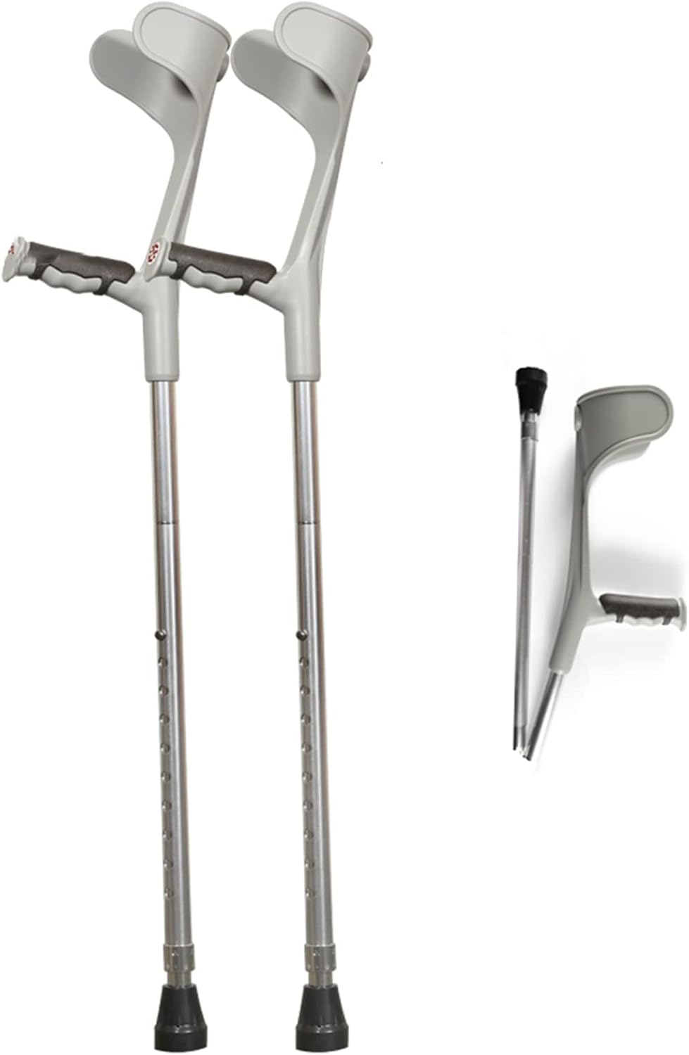 Folding Crutches, Pair of Aluminum Forearm Crutches